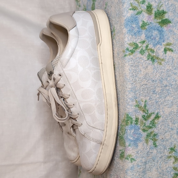 Coach Clip Low Top Off White Sneaker mens 13 - Picture 2 of 9